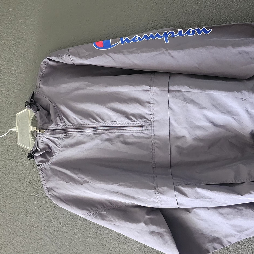 Champion Gray Windbreaker Jacket
